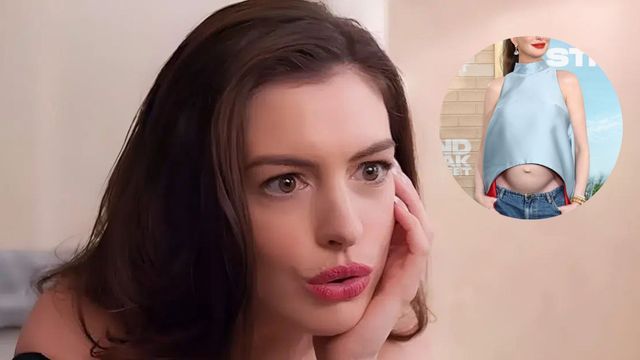 Anne Hathaway mostró su embarazo durante la presentación de su nueva película en Los Ángeles.