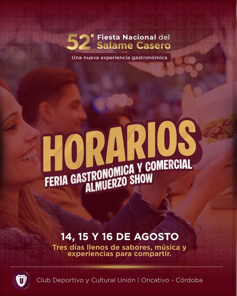 Fiesta Nacional Del Salame Casero Oncativo