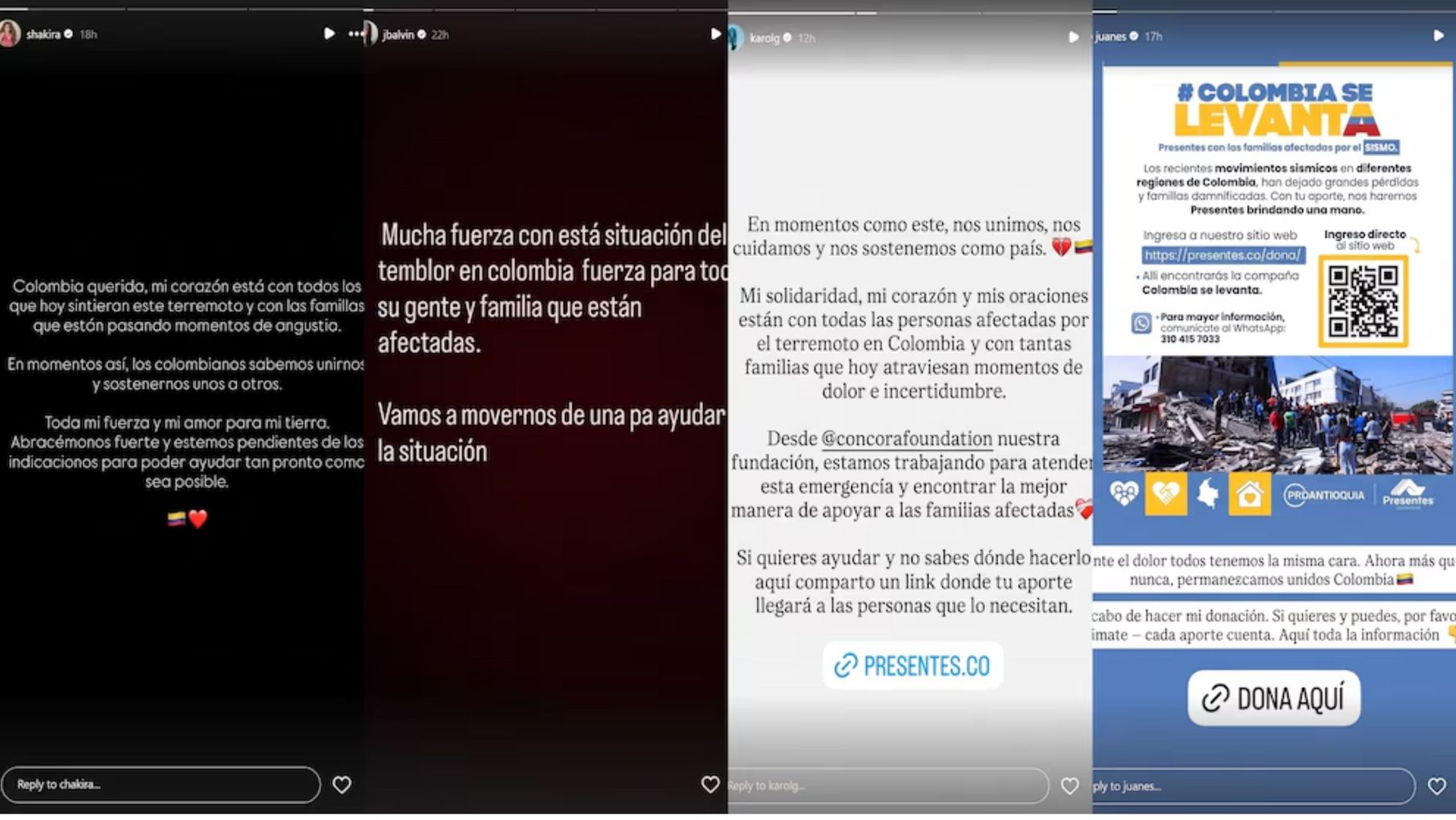 Otros famosos que se solidarizaron.