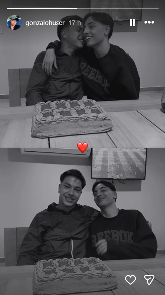 Ignacio Lago y su novio Gonzalo Huser