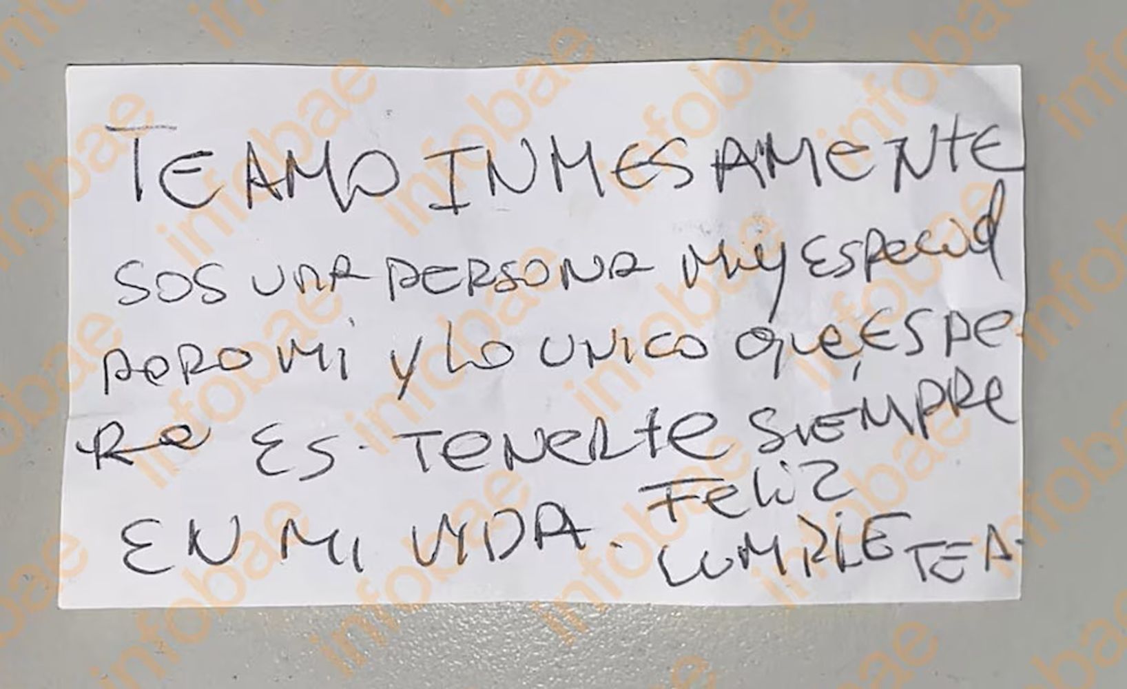 Las notas que escribió la víctima