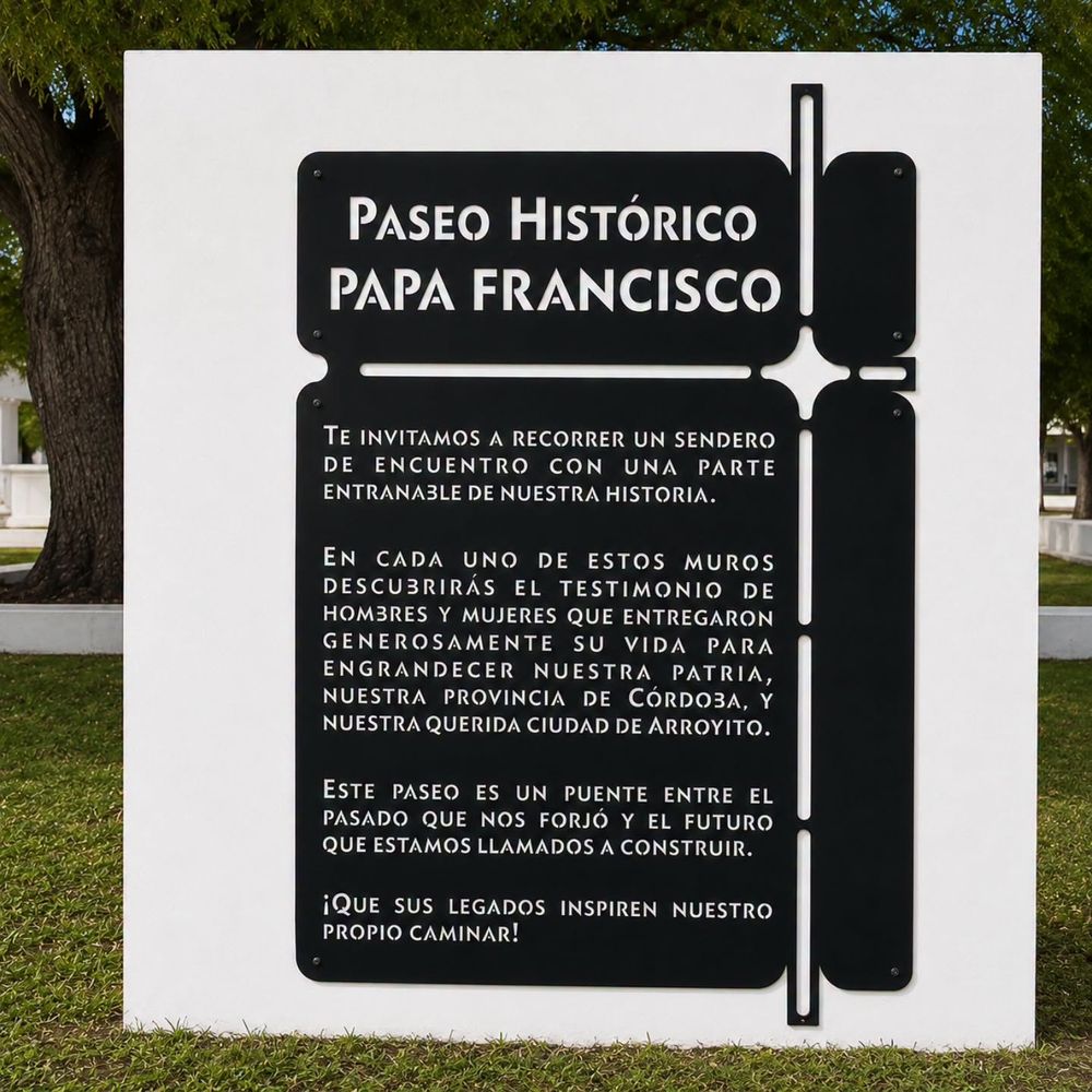 Paseo Temático Papa Francisco en Arroyito