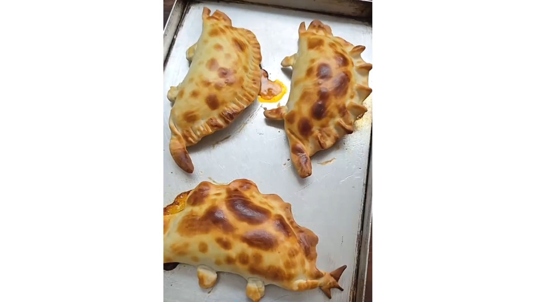 Así quedan las empanadas.