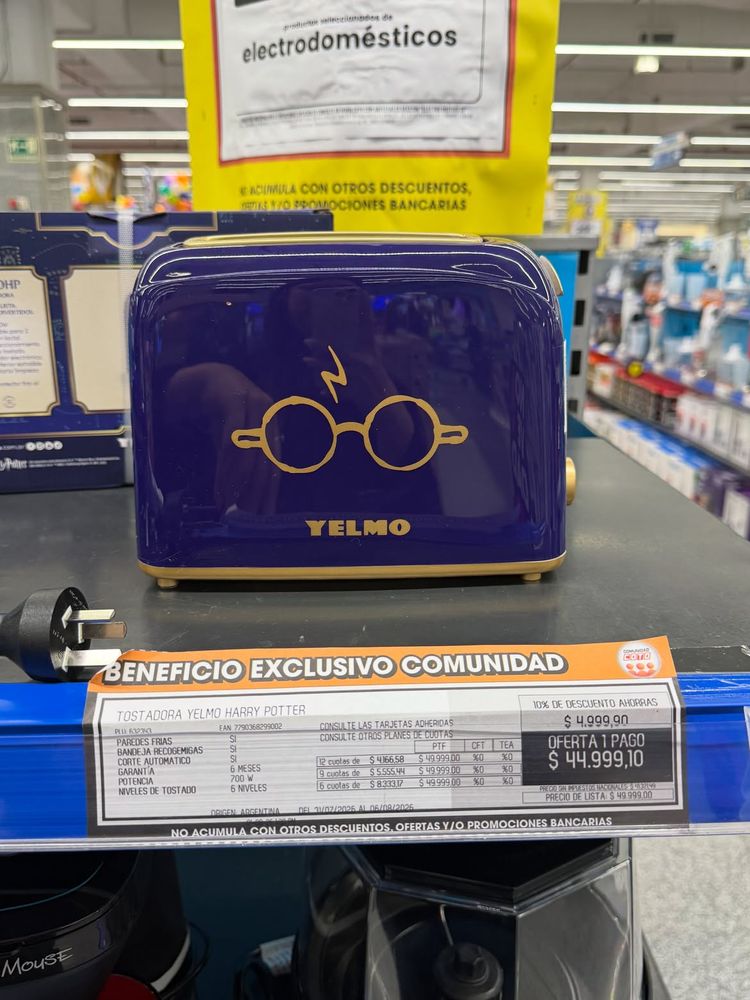 Furor por los electrodomésticos de Harry Potter que vende Coto: hay desde $45.000 y son ideales para el Día del Niño 2026