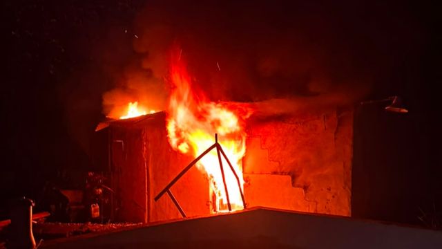 Incendio en barrio Maldonado.