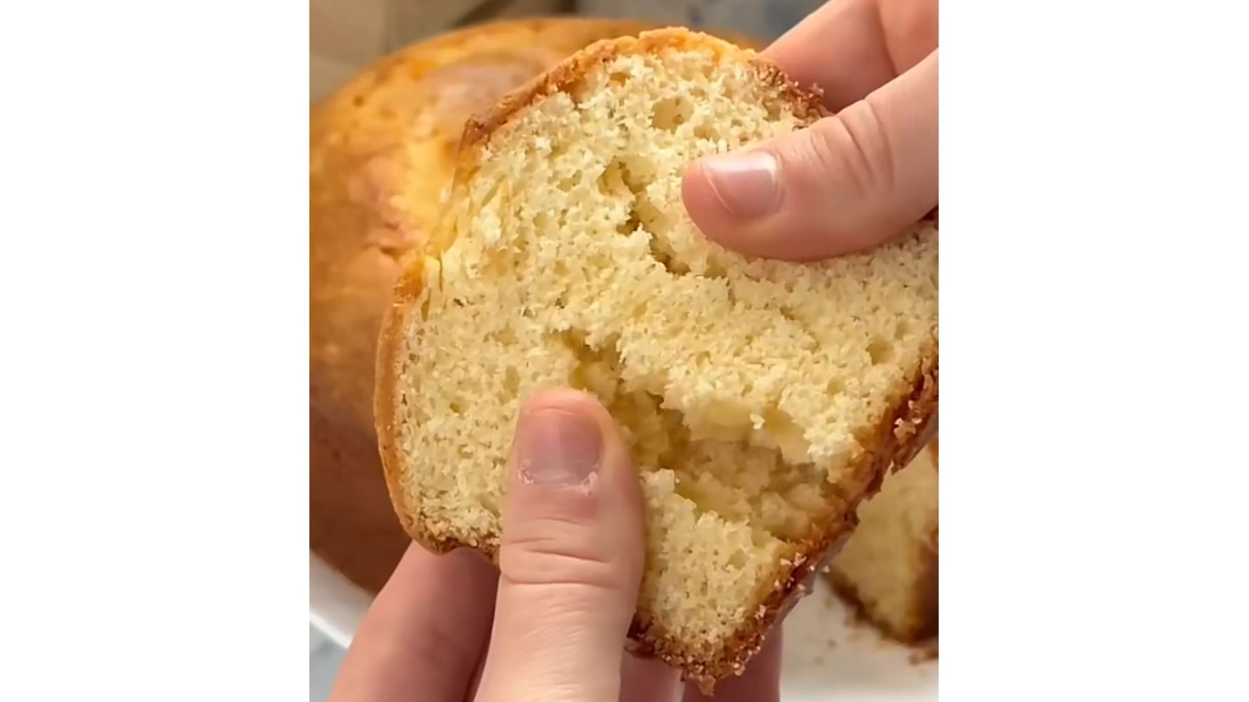 Así queda la torta con esta receta.