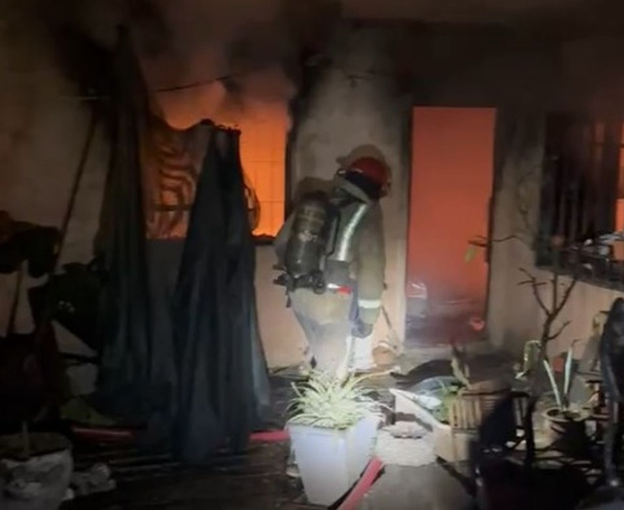 Incendio en barrio Maldonado.