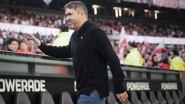 El River de Eduardo Coudet salió de la racha negativa. Pero el DT se cruzó con un periodista.