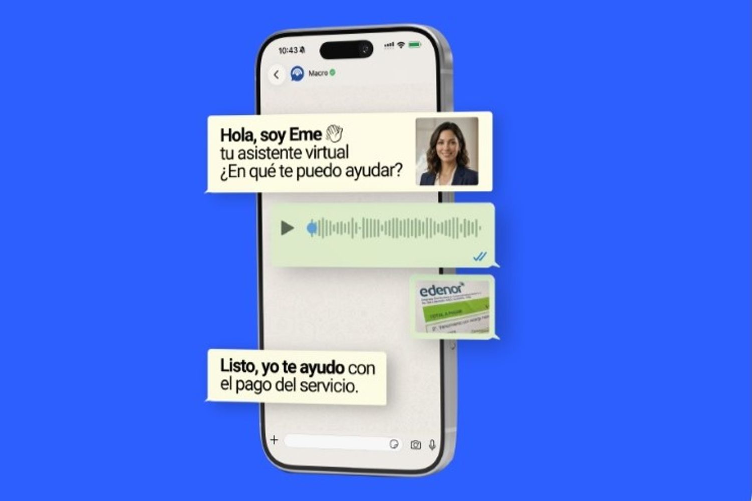 MacroChat permite administrar las finanzas directamente a través de WhatsApp, incorporando inteligencia artificial generativa para procesar lenguaje natural sin necesidad de recurrir a menús ni formularios estáticos.