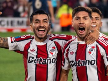 No se vio por TV: las reacciones de los jugadores y el DT de River en los goles del triunfo contra Argentinos Juniors