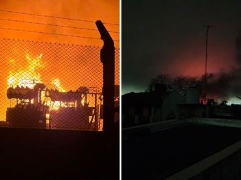 La Plata sin luz: las impactantes imágenes del incendio que provocó un apagón en toda la ciudad