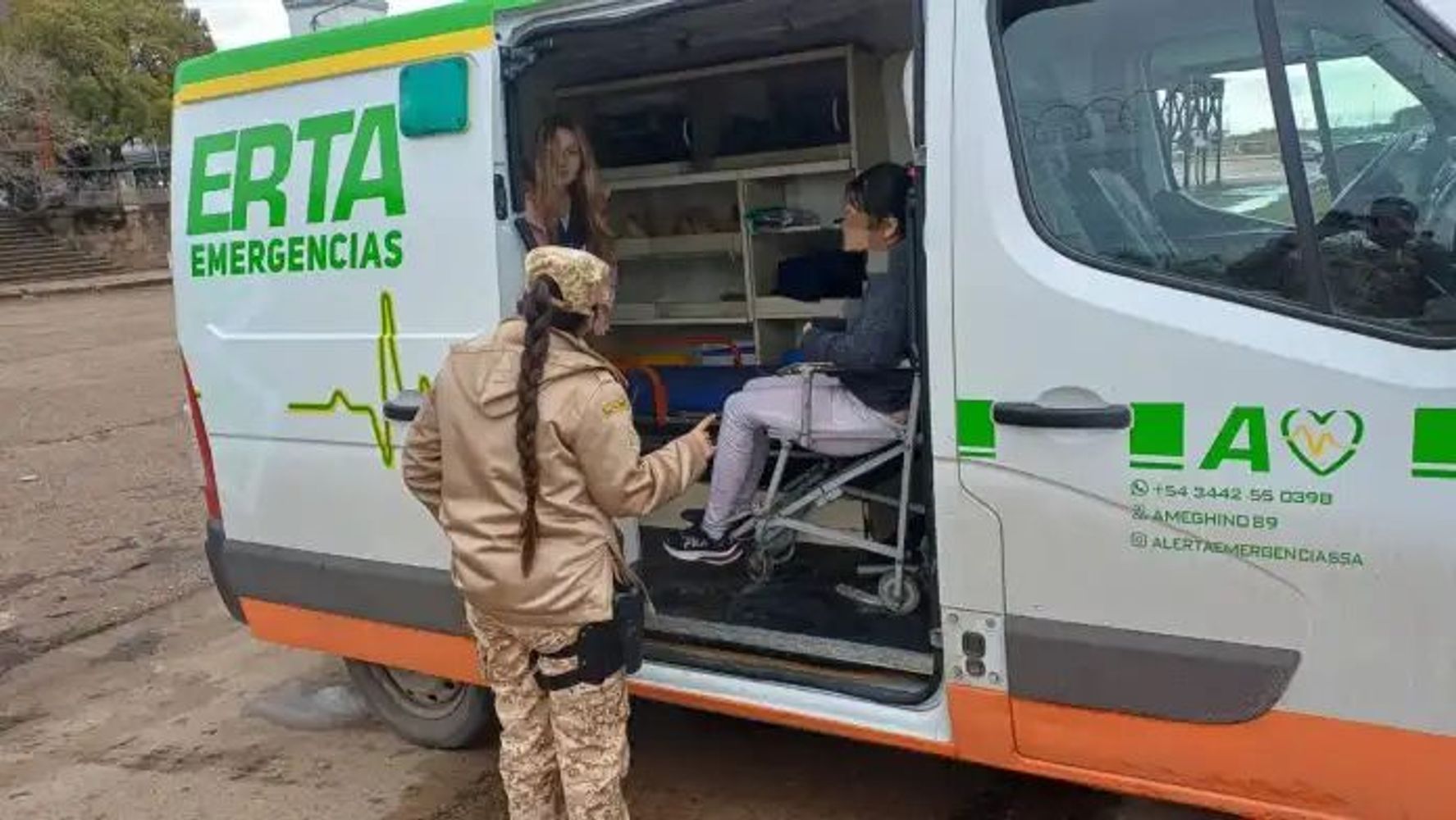 Rescate en el río Uruguay.