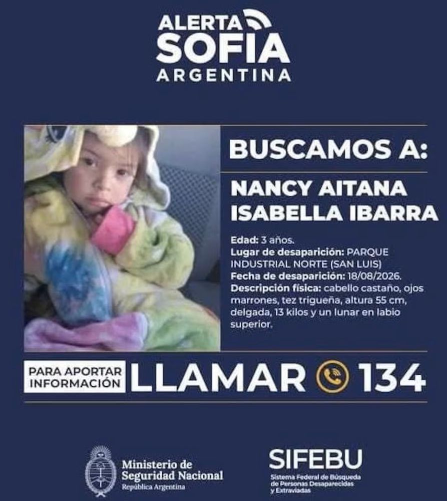 Buscan a Nancy en San Luis