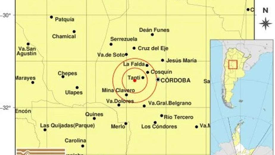 Nuevo temblor en Punilla: fue el segundo en menos de tres días