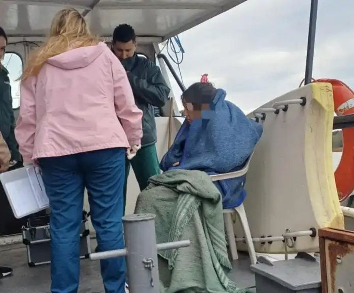 Rescate en el río Uruguay.