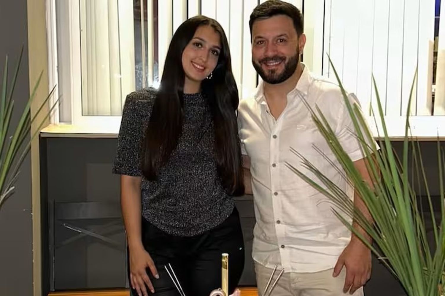 Lucas Sugo y su hija Florencia
