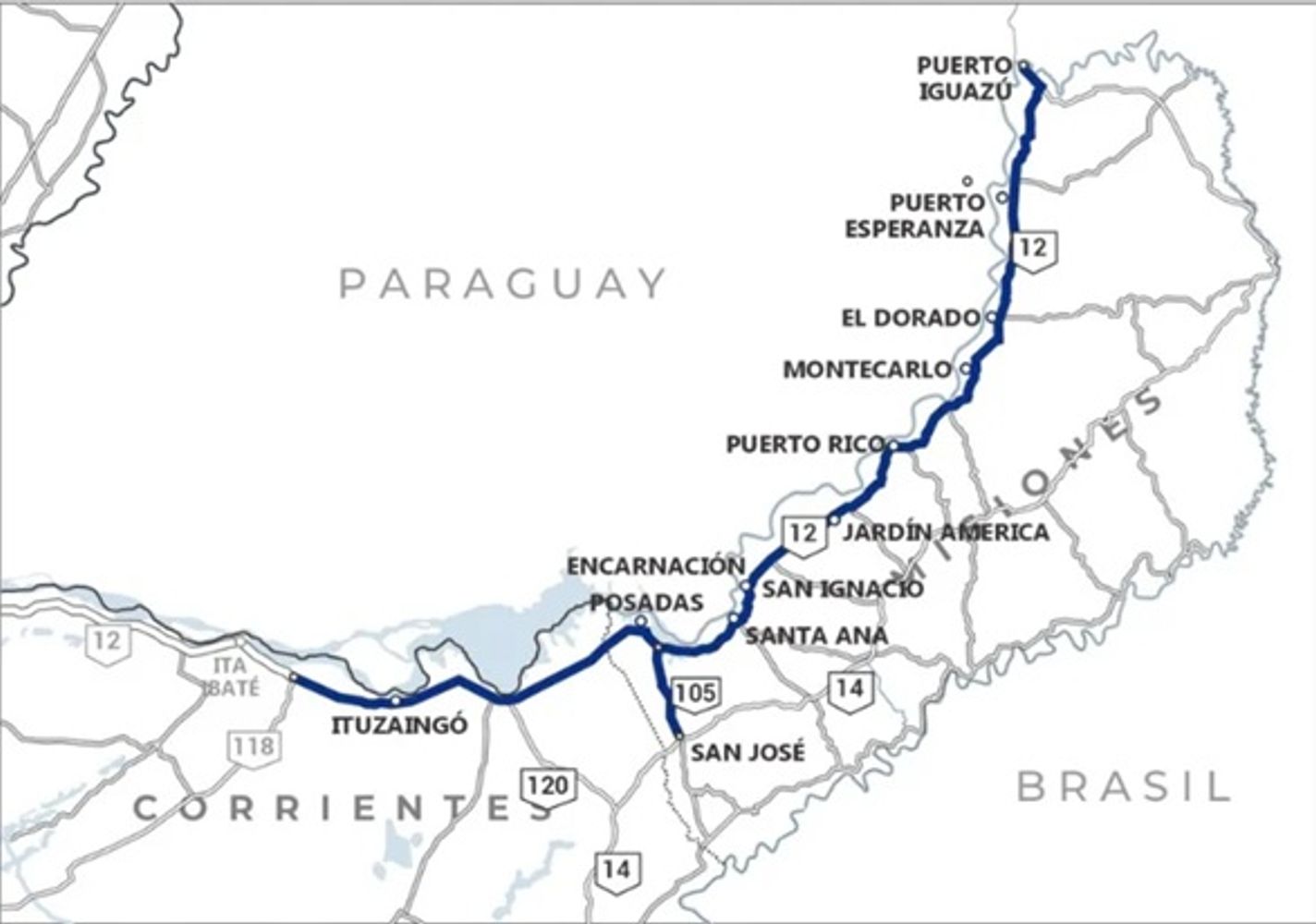 Nación proyecta un nuevo peaje en la Ruta 12 a la altura de Puerto Rico: será Free Flow y costará como Santa Ana.