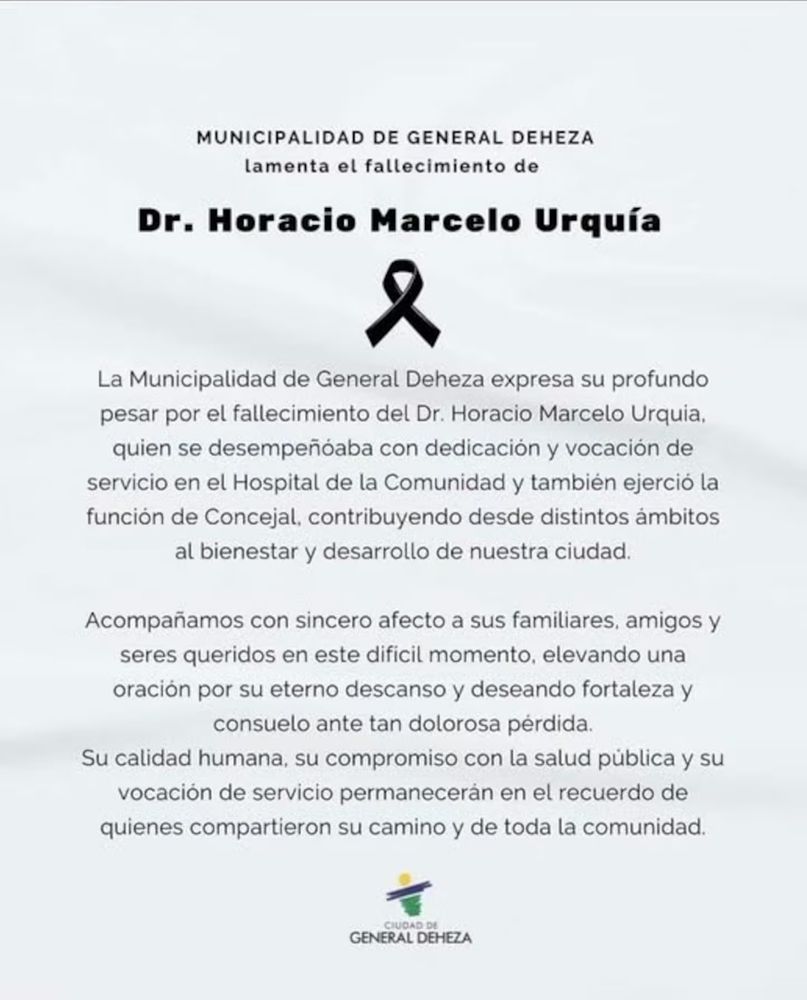 Las despedidas para el reconocido médico.