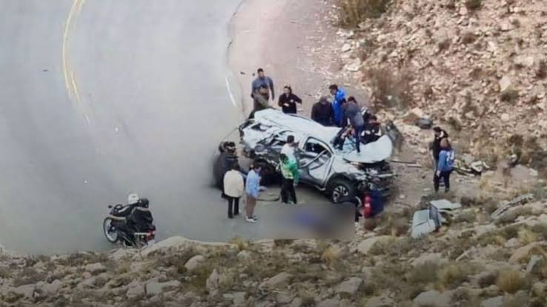 La familia González Amaro sufrió un accidente vehicular.