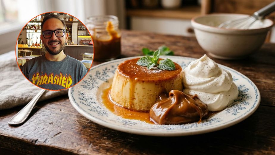 Marcos Di Cesare, chef argentino: "La persona que le pone dulce de leche o crema al flan es un mediocre"