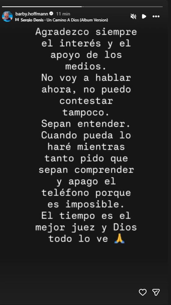 El descargo de Bárbara Hoffmann