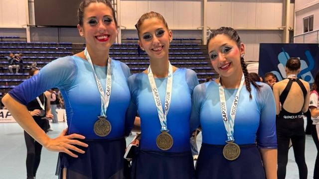 Mía Franco, Milena Belén Godoy y Luján Guadalupe Oropel,