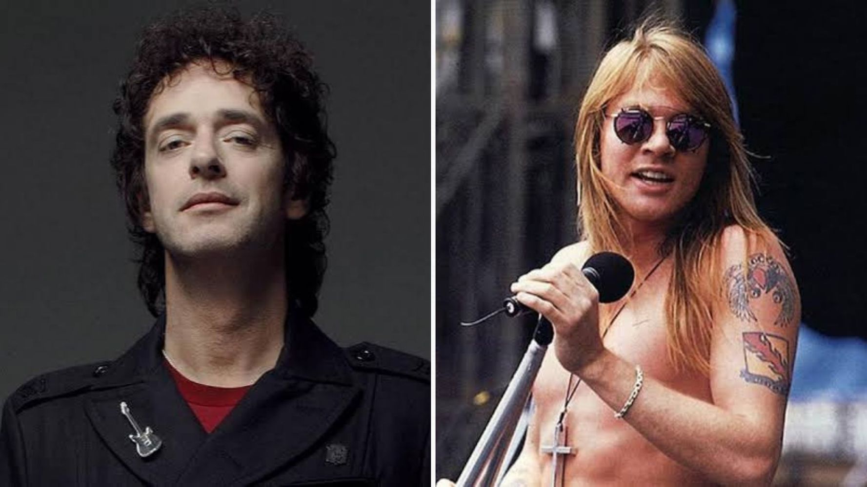 Gustavo Cerati y Axl Rose.