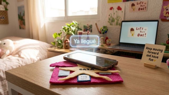 Fácil y seguro: un sticker NFC que avisa por WhatsApp cuando llegas a casa