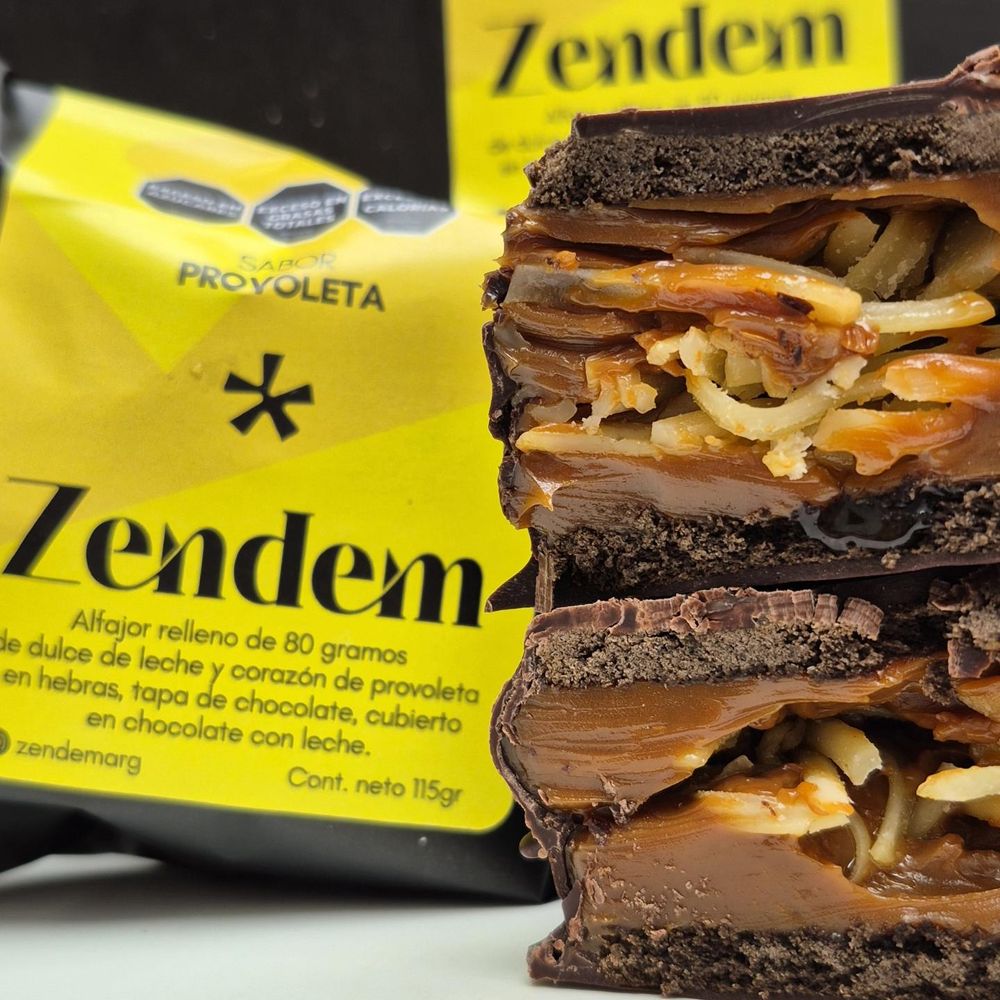 Lanzan un alfajor relleno con provoleta: cómo es por dentro y dónde se consigue