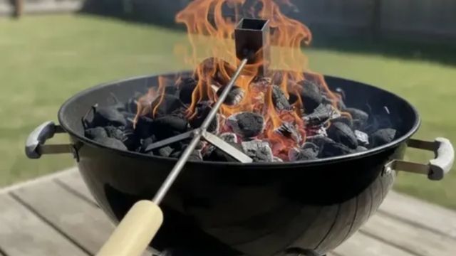 El truco para un iniciador de fuego casero.