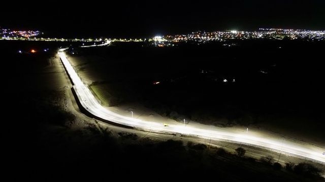 Imponente vista del nuevo puente en Santa María 