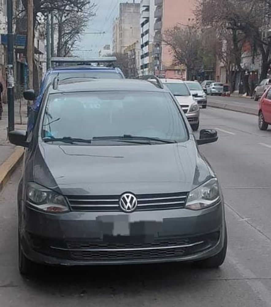 Uno de los autos implicados en el robo.