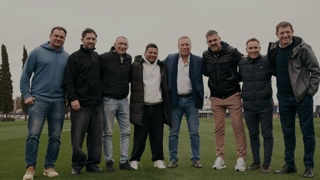 Los históricos de Talleres que se acercaron al club para colaborar y dar apoyo.