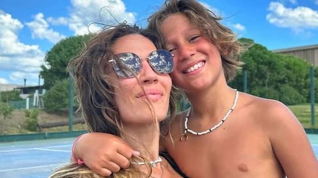 Jimena Barón y Momo.