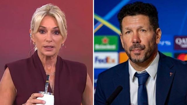 Yanina Latorre y Diego Simeone.