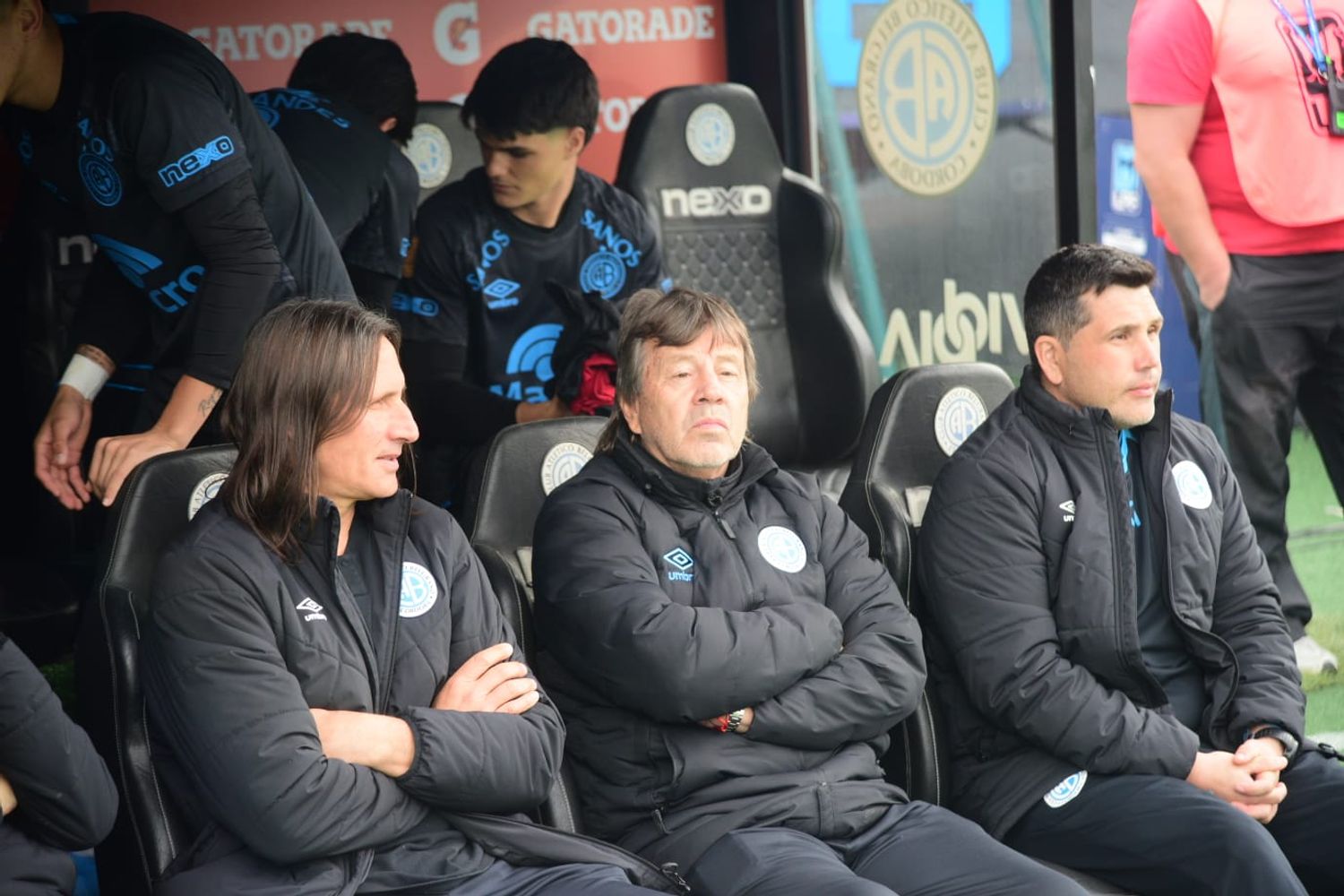 Ricardo Zielinski, director técnico de Belgrano, en el partido ante Defensa y Justicia