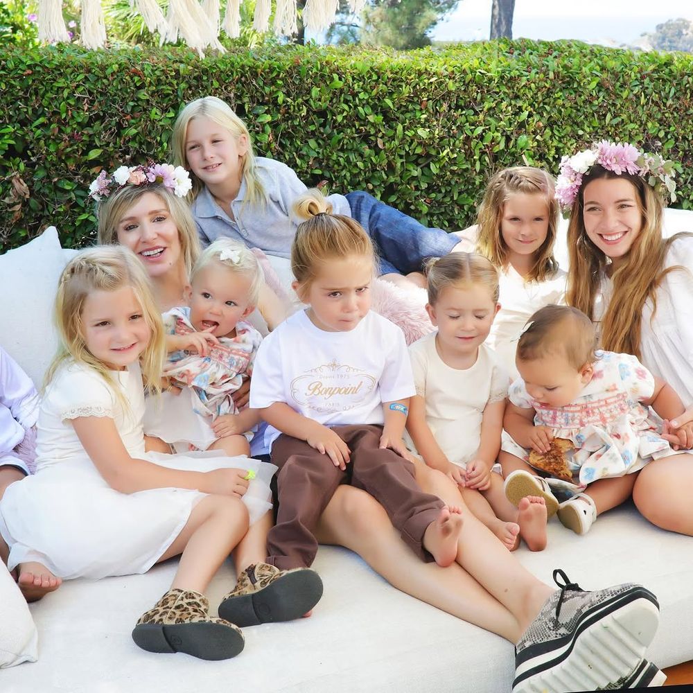 Agustina Picasso y sus hijos