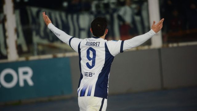El "Canario" Agustín Álvarez Martínez, y el 1 a 0 para Talleres en su debut.