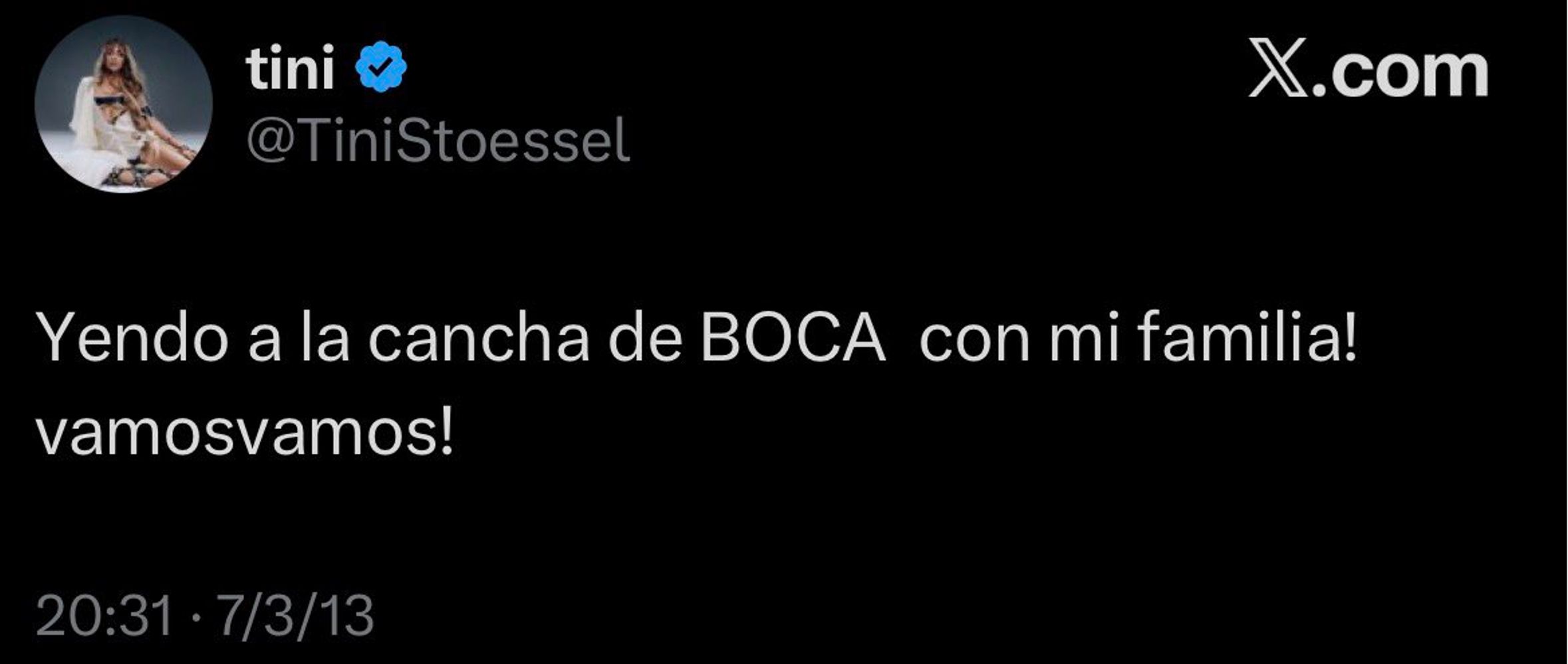 ¿Es hincha de Boca? Tini Stoessel estuvo en la cancha de Racing con Rodrigo De Paul y salió a la luz su pasado "xeneize"