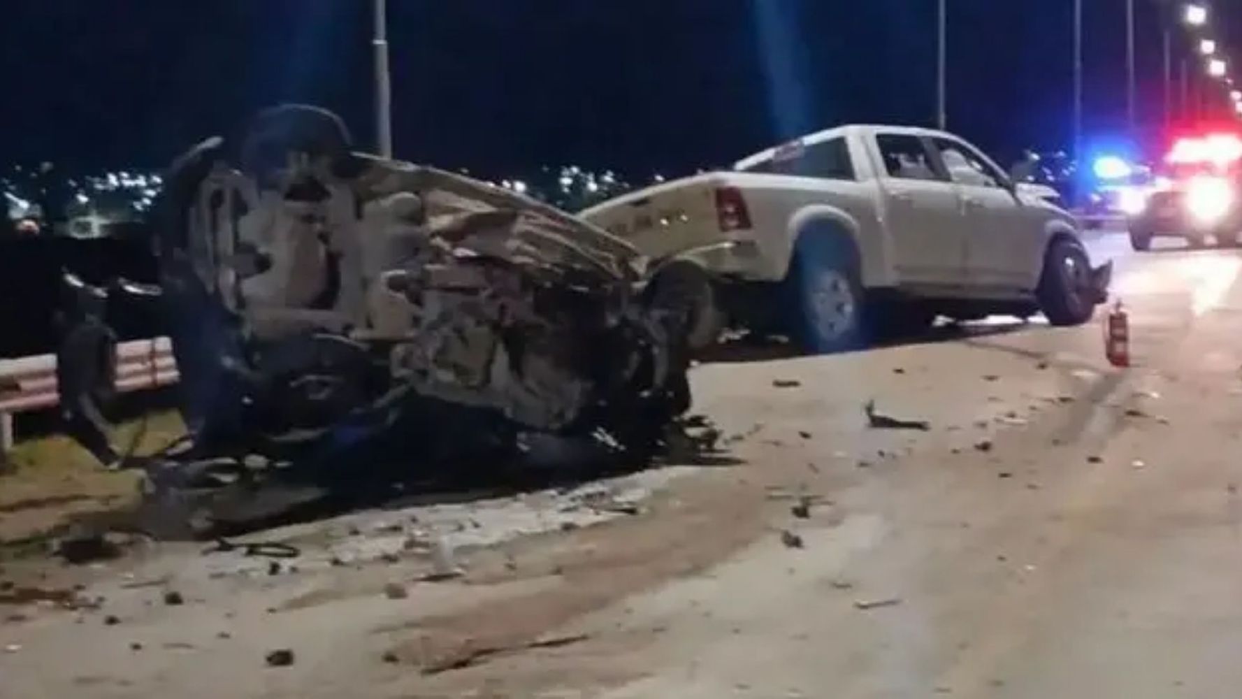 Murieron cuatro personas en un choque frontal en Córdoba. 