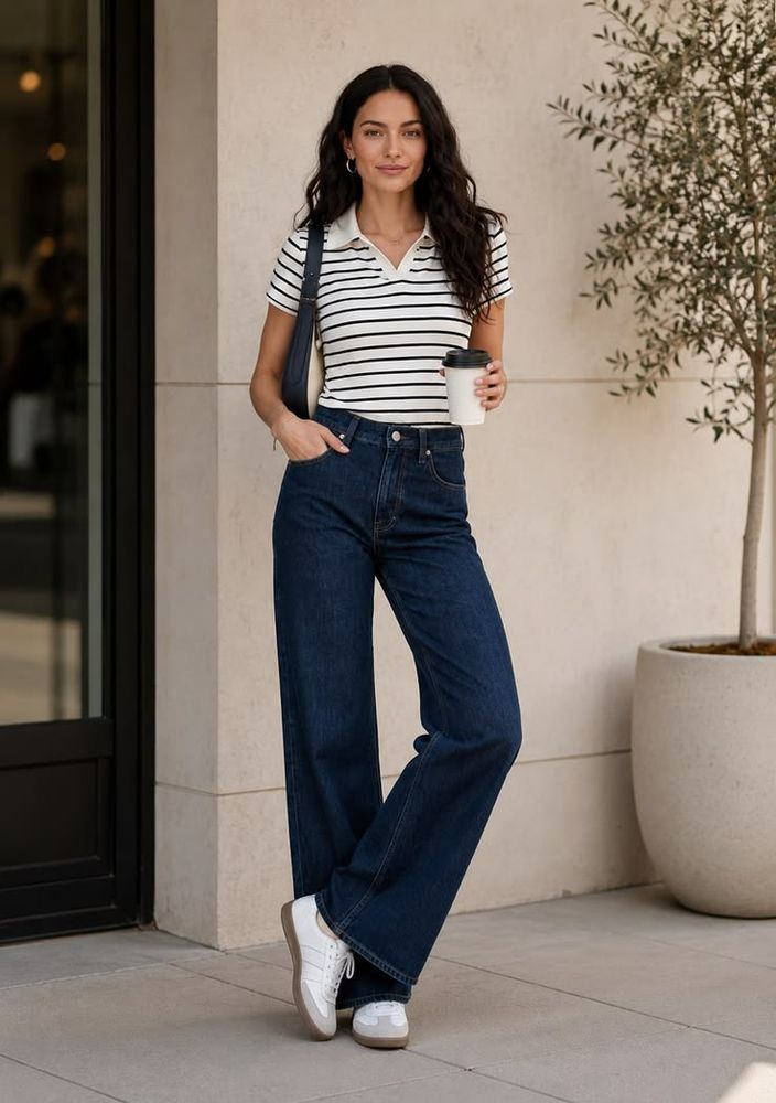 Las polos rayadas recuperan el espíritu de los 90 y se adaptan a los looks urbanos de 2026.