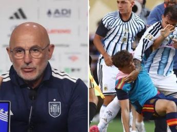 Luis de la Fuente, entrenador de España, criticó a los jugadores de la Selección Argentina: "Lamentable"