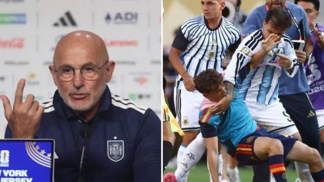 Luis de la Fuente apuntó contra los jugadores argentinos.