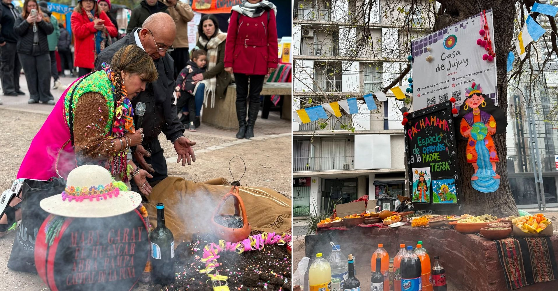 La Casa de Jujuy en Córdoba organizó el encuentro para honrar y agradecer a la Pachamama, "en un espacio cargado de identidad, pertenencia y profundo sentimiento por las raíces jujeñas".