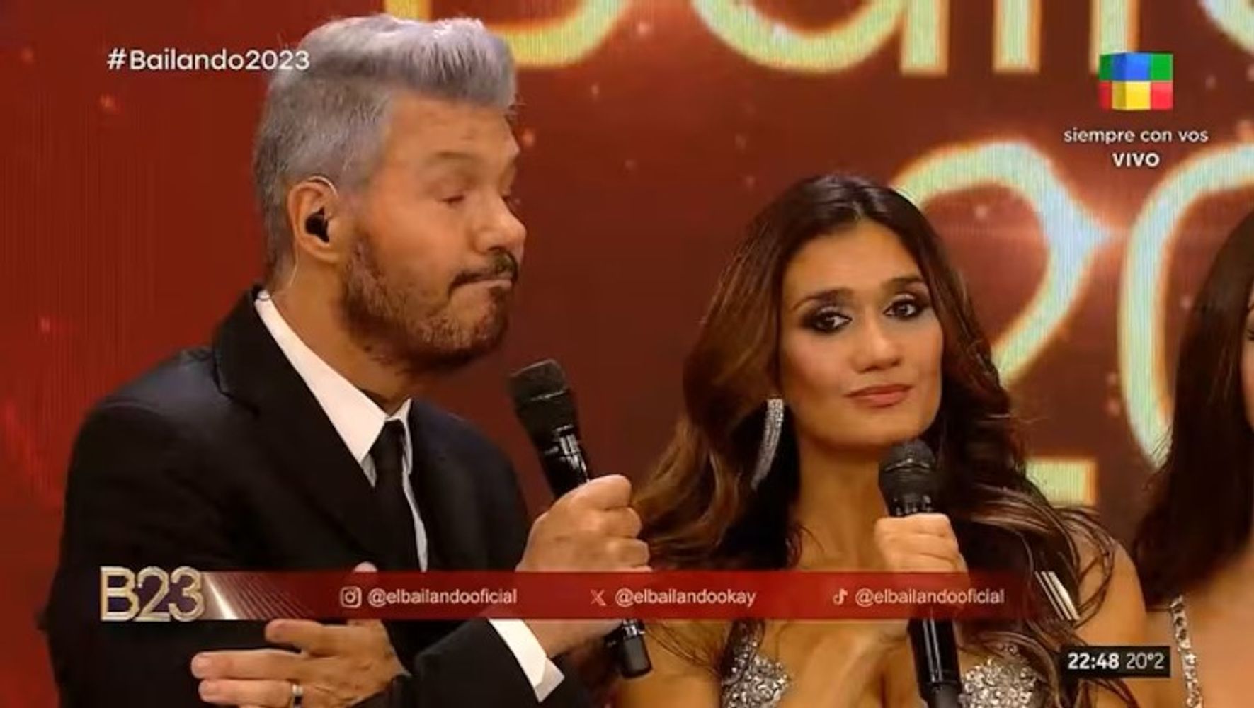 Marcelo Tinelli y Momi Giardina
