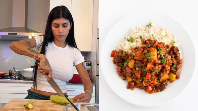 Qué es y cómo se hace el "picadillo cubano": la receta de Mia Khalifa que revolucionó las redes sociales