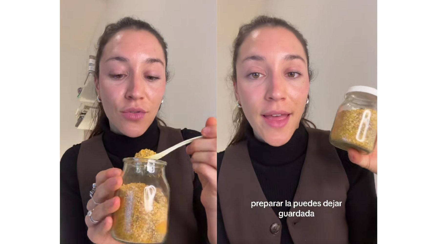 Paula, la nutricionista que recomendó el aderezo.