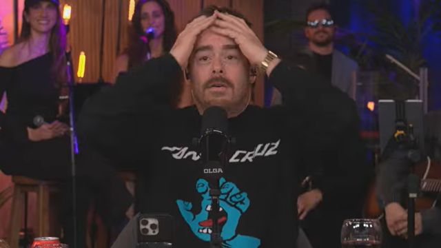 Migue Granados sorprendido durante su programa en OLGA