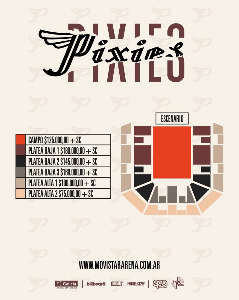 Pixies vuelve a la Argentina en 2027: precios y cuándo comienza la venta de entradas