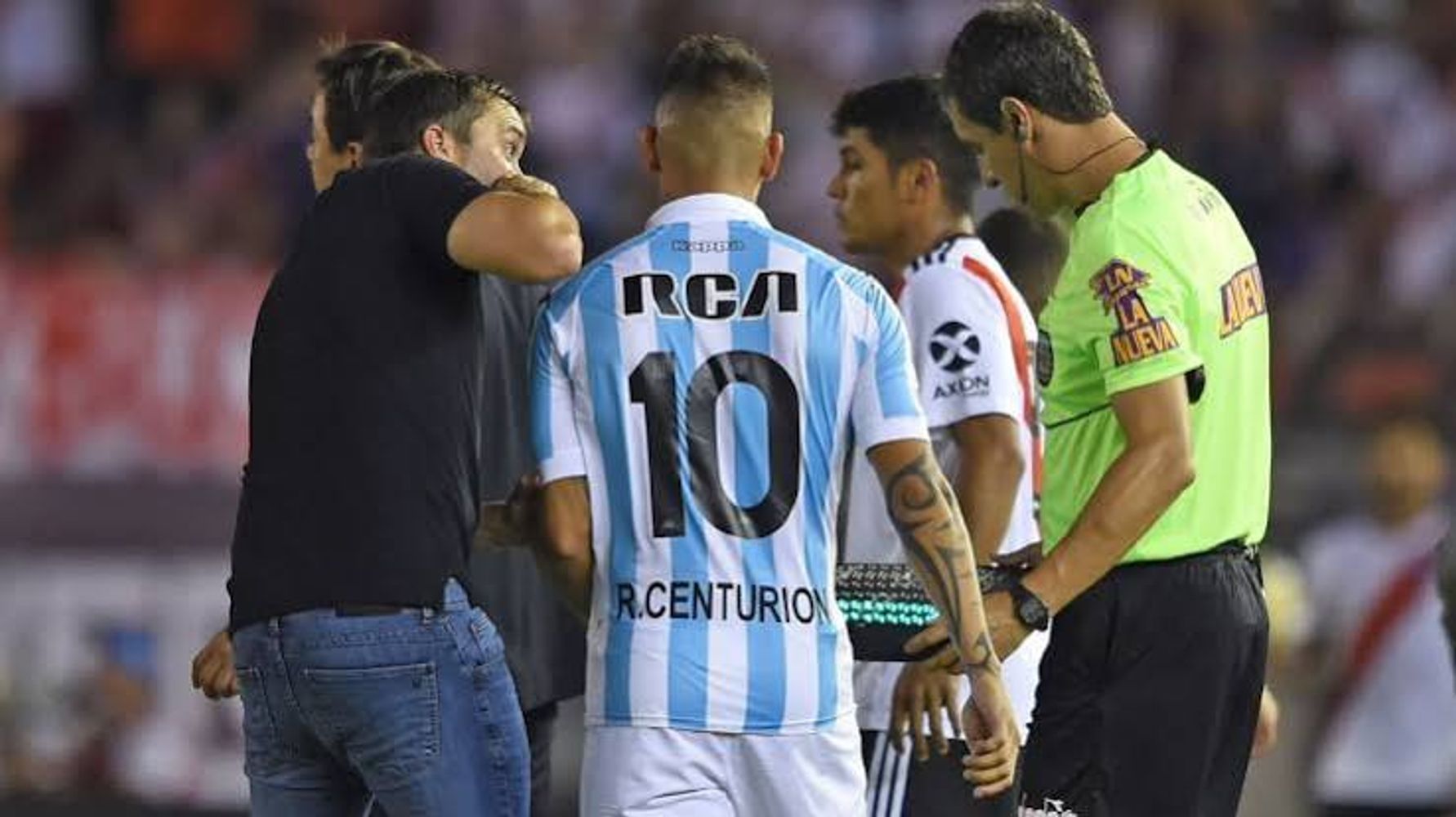 Ricardo Centurión y Eduardo Coudet.